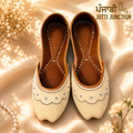 Chandni Pearl Scallop Punjabi Jutti