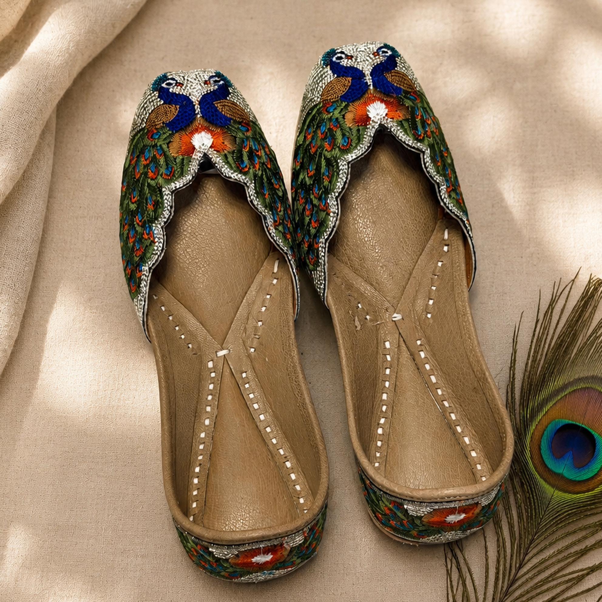 Morni (Peacock) Punjabi Jutti