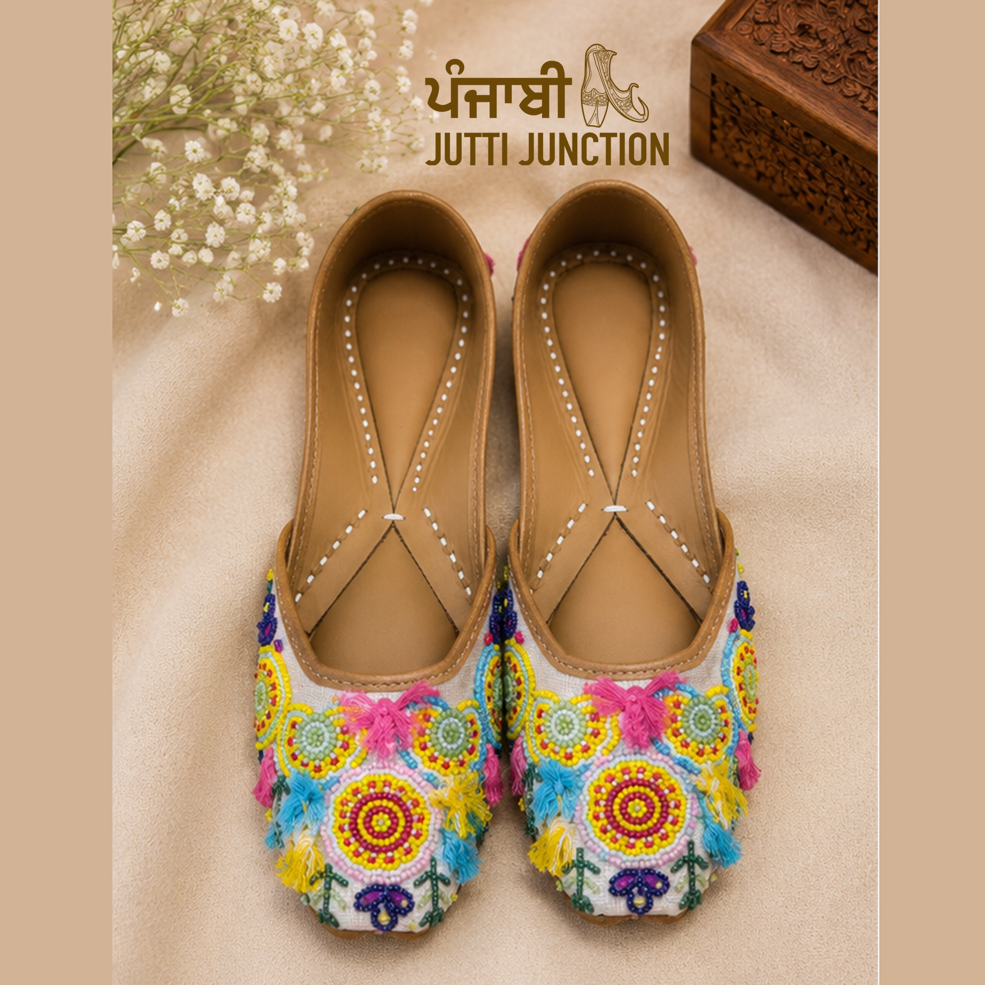 Phulkari Fiesta Jutti