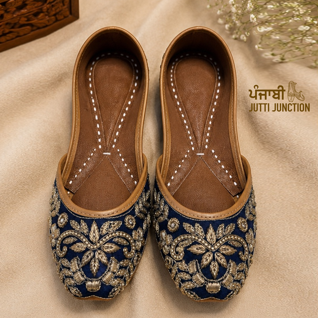 Royal Midnight Blue Jutti